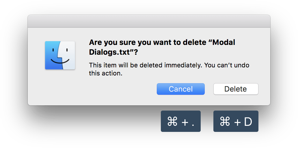 Modal Dialog Example